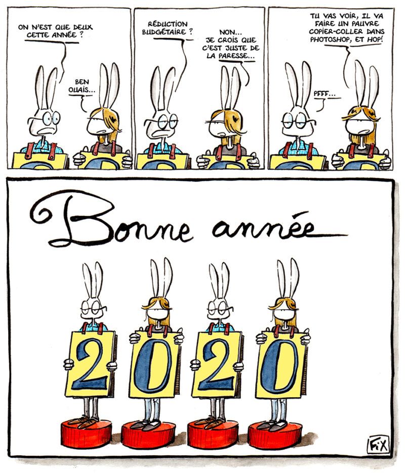 Bonne année 2020 ! - Fix - Le blog du dessinateur Fix